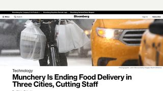 8. Munchery Is Ending Food Delivery in Three Cities, Cutting ... - Munchery Portal