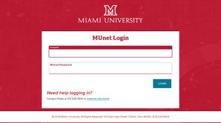 
                            7. MUnet Login - CAS – Central Authentication Service - Miami Edu Portal