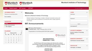 
                            2. Murdoch Institute of Technology - Lms Murdoch Student Portal