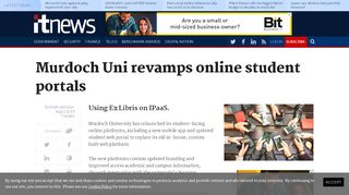 
                            7. Murdoch Uni revamps online student portals - Software - iTnews - Lms Murdoch Student Portal