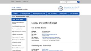 
                            2. Murray Bridge High School | Department for Education - Playford International College Daymap Portal