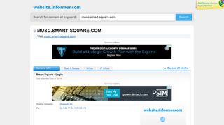 
                            8. musc.smart-square.com at WI. Smart Square - Login - Smart Square Login