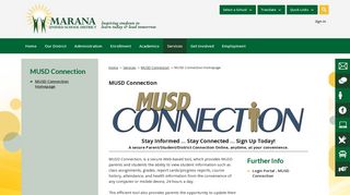 
                            5. MUSD Connection / MUSD Connection Homepage - Marana - Parent Portal Musd