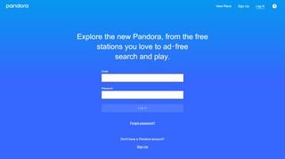 
                            4. Music and Podcasts, Free and On-Demand | Pandora - Pandora Radio Portal Password