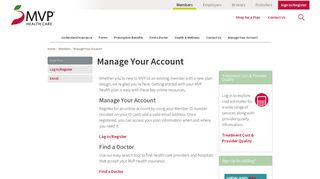 MVP Health Care - Manage Your Account - Mvp Solutions Portal