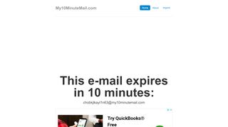 
My 10 minute mail · Disposable email address  
