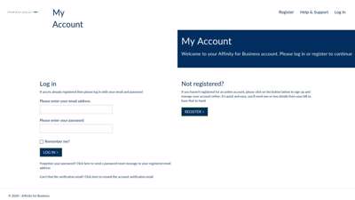
                            4. My Account - Affinity For Business
