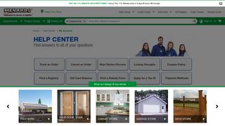 
My Account at Menards®  
