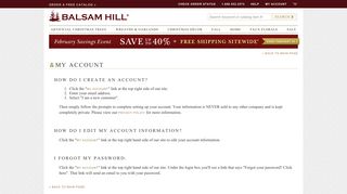 
                            1. My Account | Balsam Hill - Balsam Hill Portal