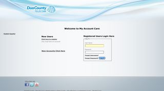 
                            1. My Account - Duo County Portal