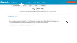 My Account - HughesNet