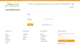 
My Account - Juice Plus Promotions  
