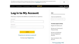 
                            1. My Account Login - Optus - Yes Central Optus Portal