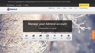 
                            2. My Account - login to see your documents online - Admiral Insurance - Admiral Portal