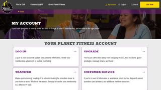 
                            8. My Account | Planet Fitness