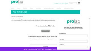
                            5. My account | ProLab Express - Prolab Online Portal