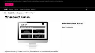 
                            2. My account sign in | UAL - Bell Eportal Login