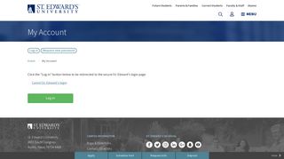 
                            4. My Account | St. Edward's University in Austin, Texas - St Edwards Parent Portal