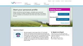 
                            2. My Account | Start My Profile - Via Benefits - Extend Health Ibm Portal
