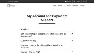 
My Account | Support | Windstream - Residential  
