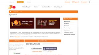 
                            3. My Account - Tata Docomo - Tata Docomo Online Portal