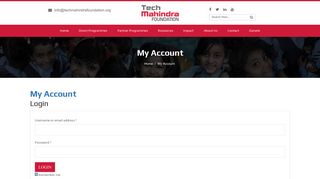 
                            5. My Account - Tech Mahindra Foundation - Mahindra Outlook Login