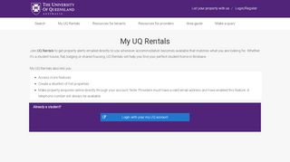 My Account - UQ Rentals - University of Queensland - Uq Rentals Sign In