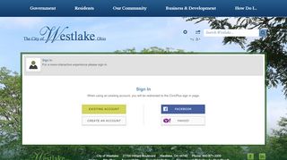 
                            9. My Account - Westlake, OH - Official Website - Westlake Sign In