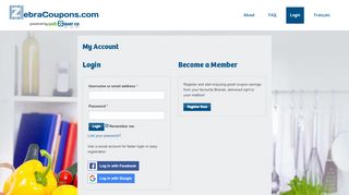 
                            8. My Account – ZebraCoupons.com - Websaver Portal