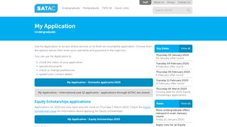 
                            9. My Application - SATAC Undergraduate - My Flinders Portal