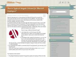 
                            8. My Blog – How to Login at 4mypdr Extranet for Marriott ...