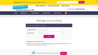 
                            8. My Booking - Mercury Holidays Ireland - Mercury Holidays Portal
