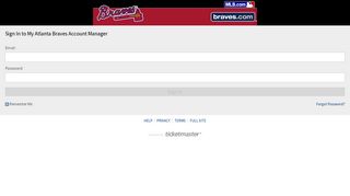 
My Braves Account - Ticketmaster
