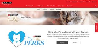 
                            4. My Cat Chow Perks | Purina - Cat Perks Portal