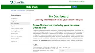 
                            8. My Dashboard - Grove Site - Grovesite Portal