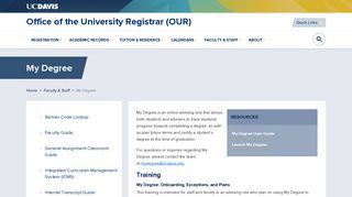 
                            1. My Degree - Office of the University Registrar - UC Davis - My Degree Uc Davis Portal