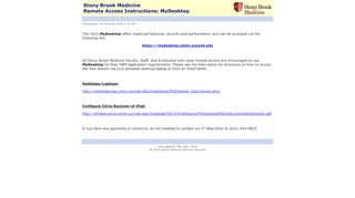 
                            3. My Desktop - Stony Brook Medicine Remote Access Instructions - Stony Brook Remote Access Portal