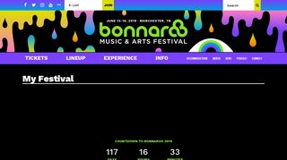 
                            3. My Festival – Bonnaroo Music & Arts Festival - Bonnaroo Portal