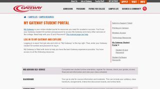 
                            8. My Gateway Student Portal | Gateway Technical College - Gtc Web Org Login