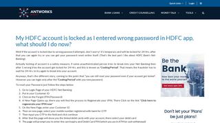 
                            6. My HDFC account is locked as I entered wrong password in ... - Hdfc Securities Portal Locked