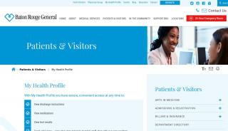 
                            3. My Health Profile - Baton Rouge General Medical Center - Brg Physician Portal