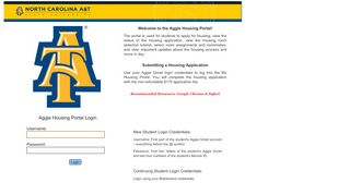
                            4. My Housing Portal Home Page - Aggie Housing Portal