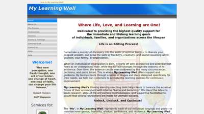 My Learning Well - Life Coaching, Consultation, Lifelong ...