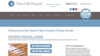 My Login - Glens Falls Hospital - Glens Falls Hospital Patient Portal