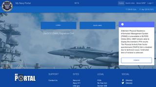 
My Navy Portal: Home Page
