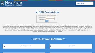 
                            5. My NRCC Accounts Login | New River Community College ... - Gdp11 Student Portal Virginia College