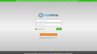 
                            1. My Ooma - Login - 00ma Portal