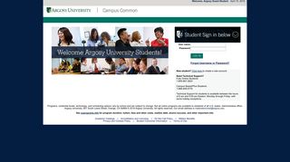 
                            5. My Pages - Home Page - Argosy University - Argosy Campus Common Student Portal