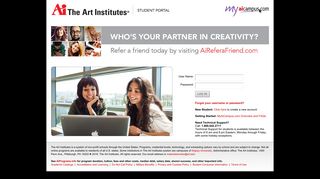 
                            1. My Pages - MyAiCampus.com: Student Services for The Art ... - Art Institute Campus Portal