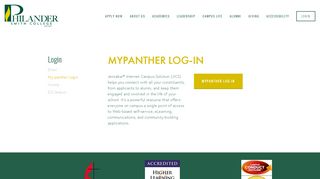 My panther Login — Philander Smith College